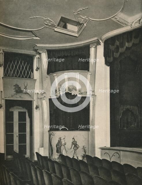 'Proscenium and Stage Boxes in the Komodie Theatre, Berlin', c1926. Artist: Unknown.