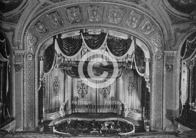 Proscenium arch, the Tivoli Theatre, Chicago, Illinois, 1925. Artist: Unknown.