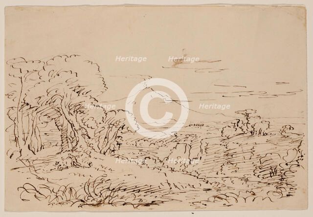 Proserpine Gathering Flowers in the Vale of Enna, 1846 or 1847. Creator: Thomas Cole.