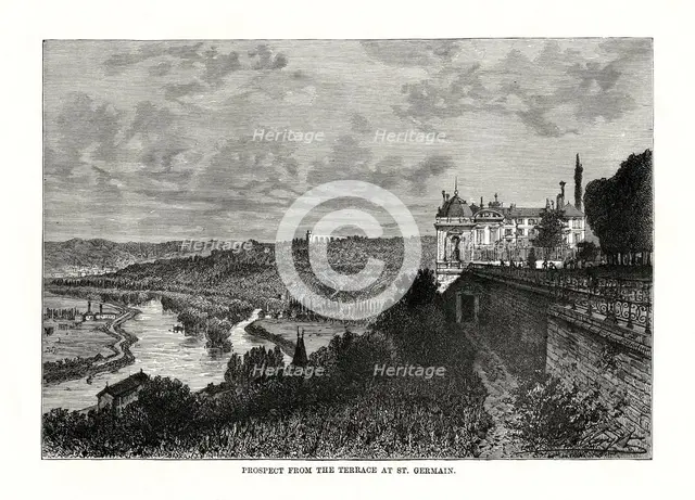 'Prospect from the Terrace at St Germain', France, 1879. Artist: Unknown