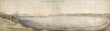 Prospect of the Bay of Tangier from the south-east, mid 17th century. Artist: Wenceslaus Hollar