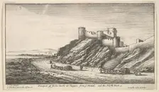 Prospect of Yorke Castle at Tangier, from ye Strand, and the North-West, 1669-73. Creator: Wenceslaus Hollar