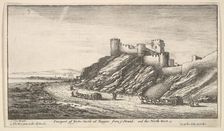 Prospect of Yorke Castle at Tangier, from ye Strand, and the North-West, 1669-73. Creator: Wenceslaus Hollar