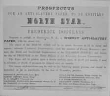 Prospectus for an anti-slavery paper: To be entitled North Star, c1851. Creator: Unknown
