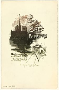 Prospectus for Le Long de la Seine et des Boulevards, 1910. Creator: Pierre Desmoulins