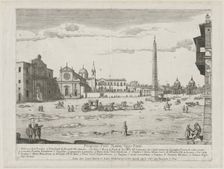 "Prospectus Locurum Urbis Romae Insign[ium]", 1666. Creator: Lievin Cruyl (Flemish, c. 1640-c. 1720)