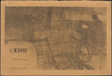 Prospectus Programme de l'Oeuvre, 1895. Creator: Henri de Toulouse-Lautrec