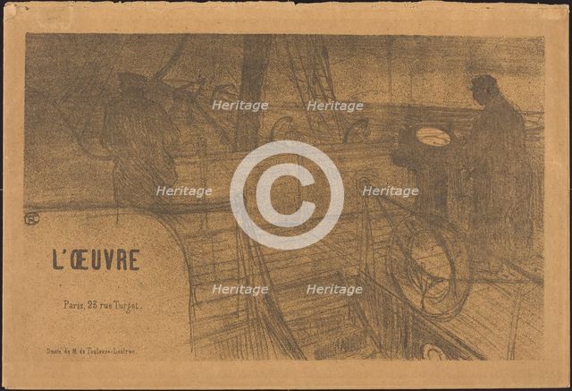 Prospectus Programme de l'Oeuvre, 1895. Creator: Henri de Toulouse-Lautrec.