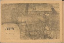 Prospectus Programme de l'Oeuvre, 1895. Creator: Henri de Toulouse-Lautrec