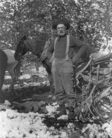 Prospector or guide, Yellowstone National Park, Wyoming, 1903. Creator: Frances Benjamin Johnston