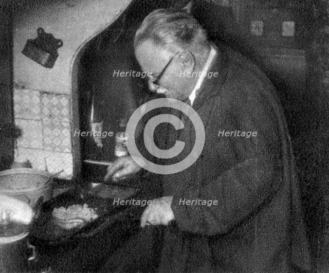 Prosper Montagne, French chef and author, 1932. Artist: Unknown