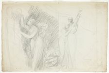 Prospero, Miranda, and Caliban, from The Tempest, c. 1786. Creator: George Romney