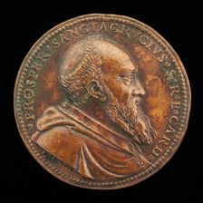 Prospero Publicola Santacroce, 1514-1589, Cardinal, 1565 [obverse], 1579. Creator: Federico Cocciola