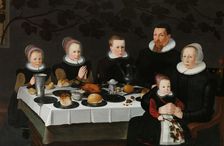 Prosperous Calvinist Family, 1627. Creator: Anon
