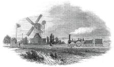 Prosser's Wooden Railway, Wimbledon Common, 1845. Creator: Unknown