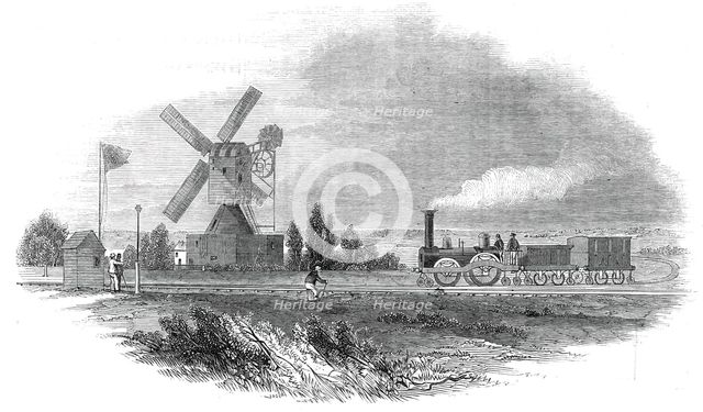 Prosser's Wooden Railway, Wimbledon Common, 1845. Creator: Unknown.