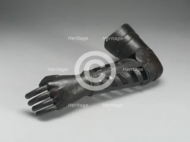 Prosthetic Left Hand and Arm, Germany, c. 1600/30. Creator: Unknown.