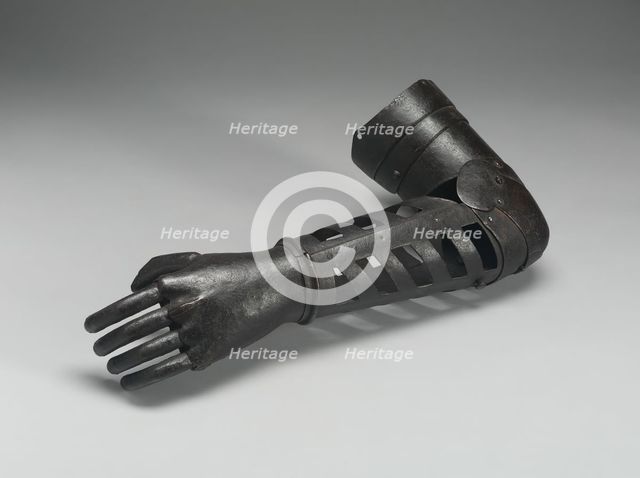 Prosthetic Left Hand and Arm, Germany, c. 1600/30. Creator: Unknown.