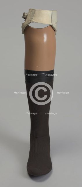 Prosthetic leg worn by Carl Brashear, after 1966. Creator: Unknown.