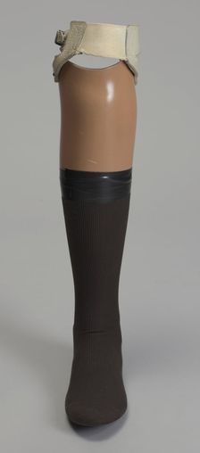 Prosthetic leg worn by Carl Brashear, after 1966. Creator: Unknown