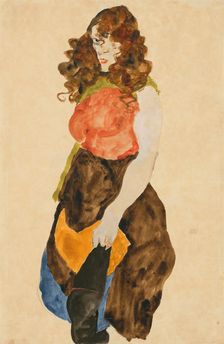 Prostitute (Dirne), 1912. Creator: Schiele, Egon (1890-1918)
