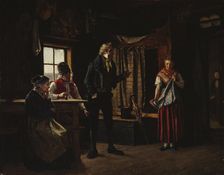 Proposal in aland, 1871. Creator: Karl Emanuel Jansson