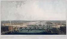 Proposed London Bridge, London, 1802. Artist: William Daniell