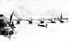 Proposed new bridge at Vauxhall as designed by Sir Alexander Binnie, 1898. Creator: Unknown