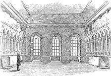 Proposed restoration of the Chapter House, Durham Cathedral..., the Chapter House as it is, 1890. Creator: Unknown