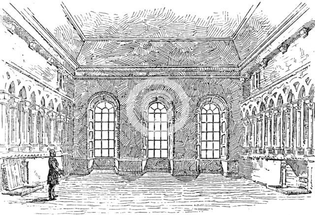 Proposed restoration of the Chapter House, Durham Cathedral..., the Chapter House as it is, 1890. Creator: Unknown.