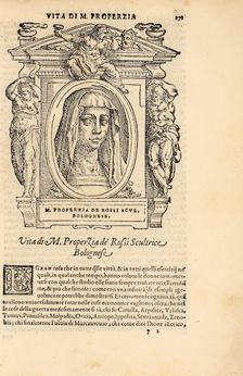 Properzia de Rossi. From: Giorgio Vasari, The Lives of the Most Excellent Italian..., c1568. Creator: Vasari, Giorgio (1511-1574)