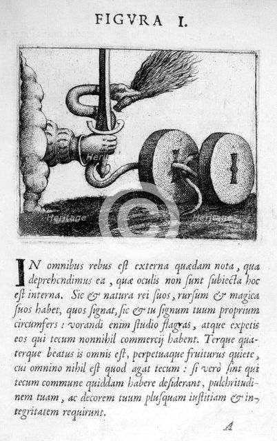 Prophecy figure I from Prognosticatio Eximii Doctoris Paracelsi, 1536.  Artist: Theophrastus Bombastus von Hohenheim Paracelsus