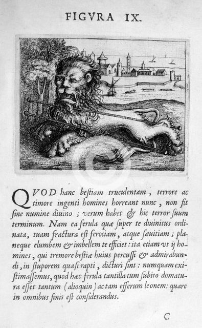 Prophecy figure IX from Prognosticatio Eximii Doctoris Paracelsi, 1536.  Artist: Theophrastus Bombastus von Hohenheim Paracelsus