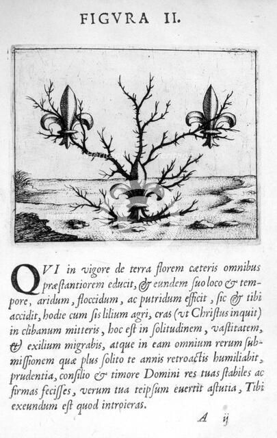 Prophecy figure II from Prognosticatio Eximii Doctoris Paracelsi, 1536.  Artist: Theophrastus Bombastus von Hohenheim Paracelsus