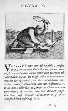 Prophecy figure X from Prognosticatio Eximii Doctoris Paracelsi, 1536. Artist: Theophrastus Bombastus von Hohenheim Paracelsus