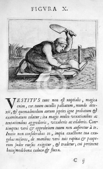 Prophecy figure X from Prognosticatio Eximii Doctoris Paracelsi, 1536.  Artist: Theophrastus Bombastus von Hohenheim Paracelsus
