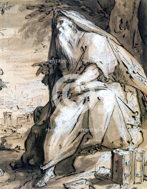 'Prophet', c1600. Artist: Hendrik Goltzius