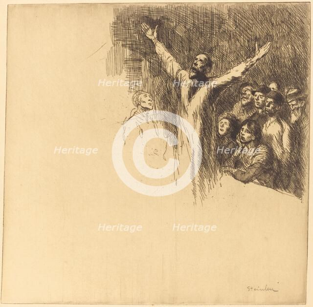 Prophet (Le prophete), 1902. Creator: Theophile Alexandre Steinlen.