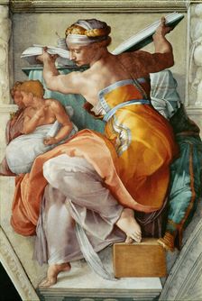 Prophets and Sibyls: Libyan Sibyl (Sistine Chapel ceiling in the Vatican), 1508-1512. Creator: Buonarroti, Michelangelo (1475-1564)