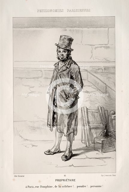 Propriétaire. Creator: Paul Gavarni (French, 1804-1866).