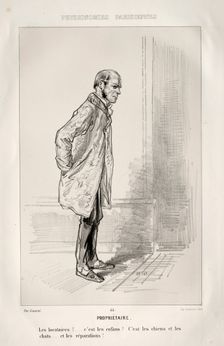 Propriétaire. Creator: Paul Gavarni (French, 1804-1866)