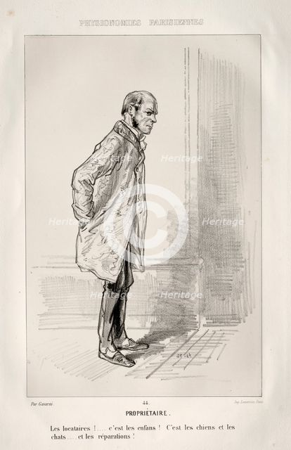 Propriétaire. Creator: Paul Gavarni (French, 1804-1866).