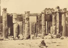 Propylaea of the Acropolis, Athens, about 1880. Creator: Konstantinos Dimitriou