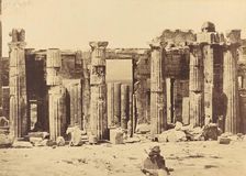 Propylaea of the Acropolis, Athens, about 1880. Creator: Konstantinos Dimitriou