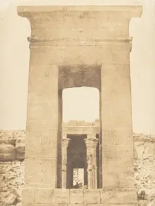 Propylon du Temple de Dandour (Tropique du Cancer), April 1850. Creator: Maxime du Camp
