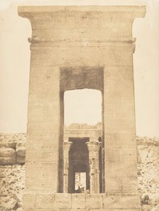 Propylon du Temple de Dandour (Tropique du Cancer), April 1850. Creator: Maxime du Camp