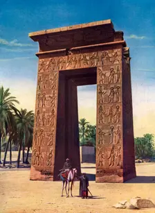 Propylon of the third Ptolemy at Karnak, Egypt, 1933-1934