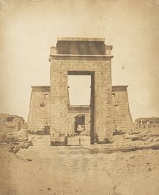 Propylone du Temple de Khons, à Karnac, Thèbes, 1849-50. Creator: Maxime du Camp