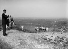 Prototype 1.5 litre HRG 2-seater sports taking part in the NWLMC Lawrence Cup Trial, 1937. Artist: Bill Brunell