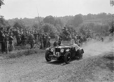 Prototype MG K3, Bugatti Owners Club Hill Climb, Chalfont St Peter, Buckinghamshire, 1935. Artist: Bill Brunell